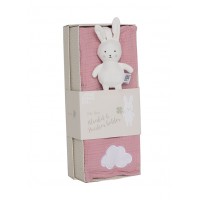 Dovana kūdikiui pledas BUNNY PINK